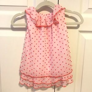 Polka Dot Sleeveless Tank-top